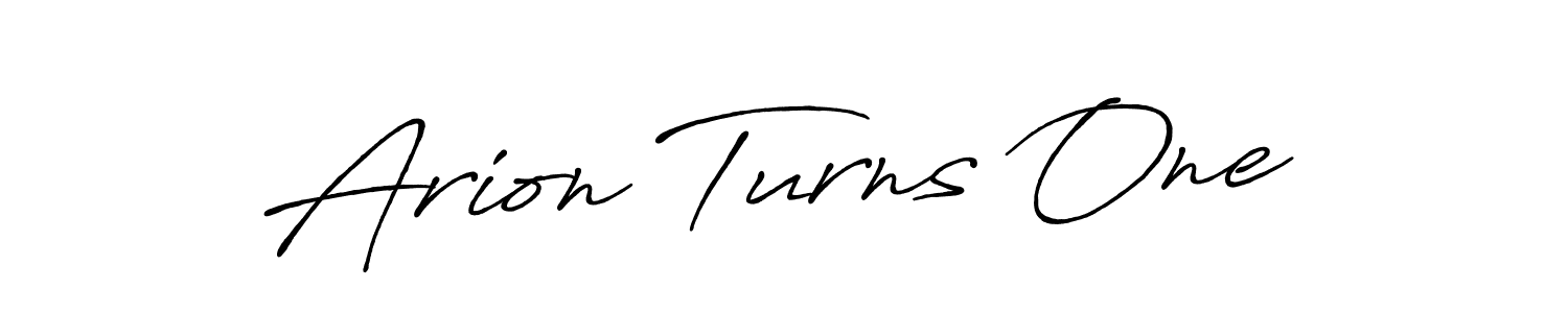 How to make Arion Turns One signature? Antro_Vectra_Bolder is a professional autograph style. Create handwritten signature for Arion Turns One name. Arion Turns One signature style 7 images and pictures png