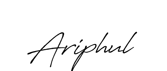 Make a beautiful signature design for name Ariphul. With this signature (Antro_Vectra_Bolder) style, you can create a handwritten signature for free. Ariphul signature style 7 images and pictures png