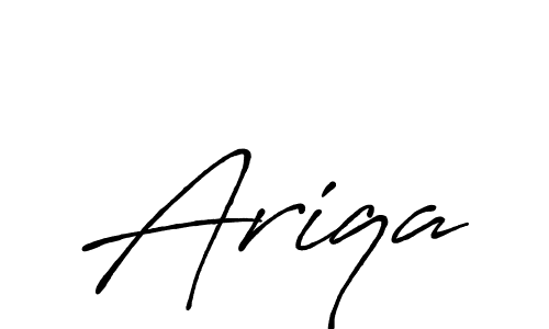 How to make Ariqa name signature. Use Antro_Vectra_Bolder style for creating short signs online. This is the latest handwritten sign. Ariqa signature style 7 images and pictures png
