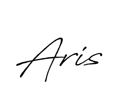 You should practise on your own different ways (Antro_Vectra_Bolder) to write your name (Aris) in signature. don't let someone else do it for you. Aris signature style 7 images and pictures png