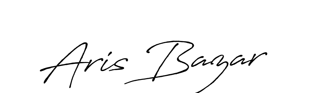 You should practise on your own different ways (Antro_Vectra_Bolder) to write your name (Aris Bazar) in signature. don't let someone else do it for you. Aris Bazar signature style 7 images and pictures png