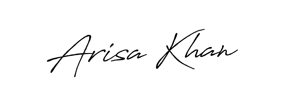 Use a signature maker to create a handwritten signature online. With this signature software, you can design (Antro_Vectra_Bolder) your own signature for name Arisa Khan. Arisa Khan signature style 7 images and pictures png