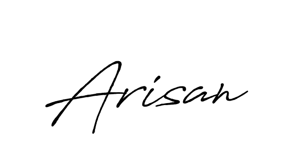 Create a beautiful signature design for name Arisan. With this signature (Antro_Vectra_Bolder) fonts, you can make a handwritten signature for free. Arisan signature style 7 images and pictures png