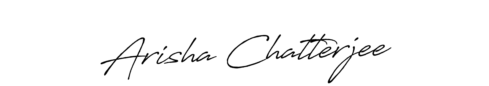 Antro_Vectra_Bolder is a professional signature style that is perfect for those who want to add a touch of class to their signature. It is also a great choice for those who want to make their signature more unique. Get Arisha Chatterjee name to fancy signature for free. Arisha Chatterjee signature style 7 images and pictures png