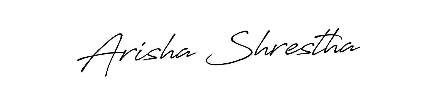 It looks lik you need a new signature style for name Arisha Shrestha. Design unique handwritten (Antro_Vectra_Bolder) signature with our free signature maker in just a few clicks. Arisha Shrestha signature style 7 images and pictures png