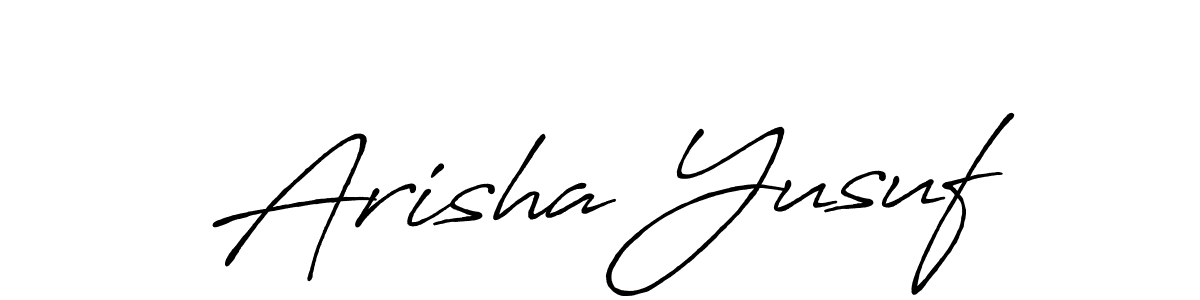 This is the best signature style for the Arisha Yusuf name. Also you like these signature font (Antro_Vectra_Bolder). Mix name signature. Arisha Yusuf signature style 7 images and pictures png