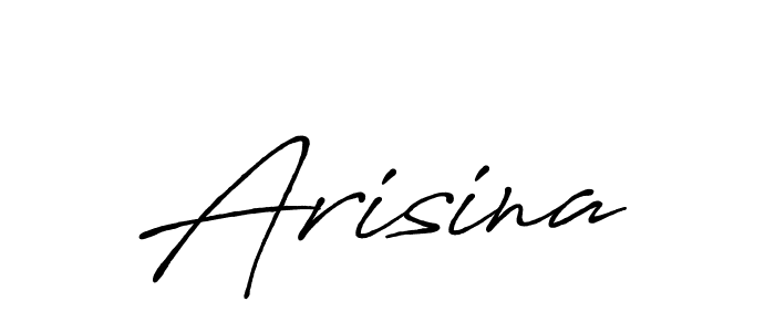 Make a beautiful signature design for name Arisina. With this signature (Antro_Vectra_Bolder) style, you can create a handwritten signature for free. Arisina signature style 7 images and pictures png