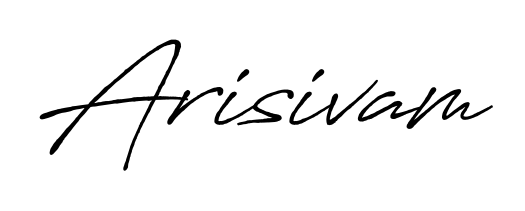 Personalize your online presence with Arisivam signature rendered in elegant Antro_Vectra_Bolder font. Great for website footers and blogs. Arisivam signature style 7 images and pictures png