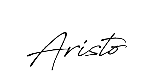 Create a beautiful signature design for name Aristo. With this signature (Antro_Vectra_Bolder) fonts, you can make a handwritten signature for free. Aristo signature style 7 images and pictures png