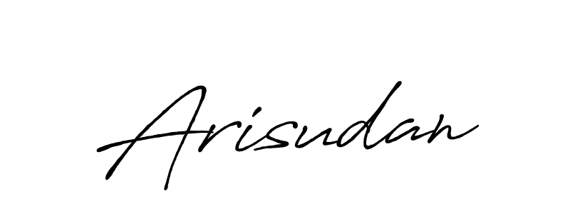 Make a beautiful signature design for name Arisudan. With this signature (Antro_Vectra_Bolder) style, you can create a handwritten signature for free. Arisudan signature style 7 images and pictures png