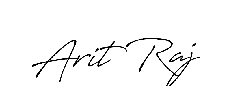 The best way (Antro_Vectra_Bolder) to make a short signature is to pick only two or three words in your name. The name Arit Raj include a total of six letters. For converting this name. Arit Raj signature style 7 images and pictures png