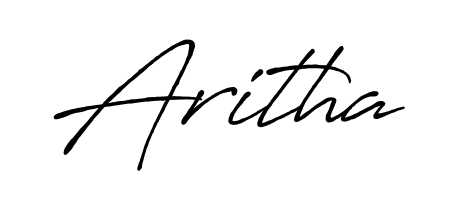 Stand out with a creative autograph for Aritha. The Antro_Vectra_Bolder styling blends modern aesthetics with classic signature flourishes. Aritha signature style 7 images and pictures png