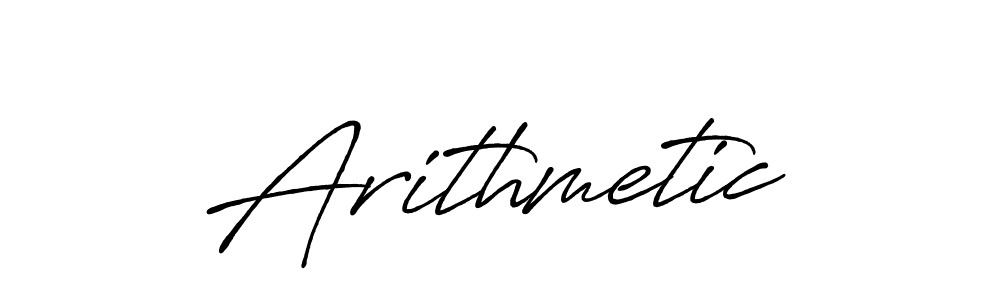 Also we have Arithmetic name is the best signature style. Create professional handwritten signature collection using Antro_Vectra_Bolder autograph style. Arithmetic signature style 7 images and pictures png