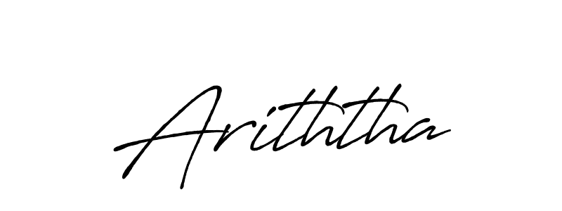 Make a beautiful signature design for name Ariththa. With this signature (Antro_Vectra_Bolder) style, you can create a handwritten signature for free. Ariththa signature style 7 images and pictures png
