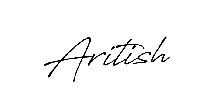 Create a beautiful signature design for name Aritish. With this signature (Antro_Vectra_Bolder) fonts, you can make a handwritten signature for free. Aritish signature style 7 images and pictures png