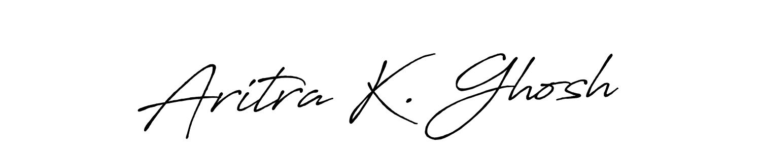 Use a signature maker to create a handwritten signature online. With this signature software, you can design (Antro_Vectra_Bolder) your own signature for name Aritra K. Ghosh. Aritra K. Ghosh signature style 7 images and pictures png