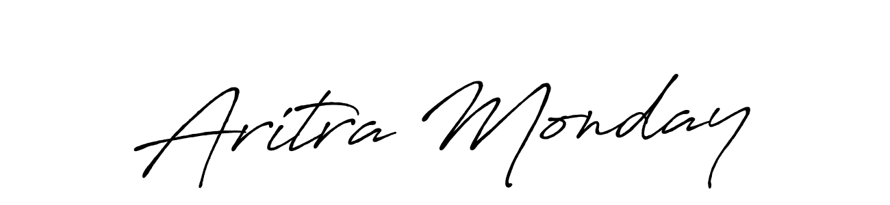 Use a signature maker to create a handwritten signature online. With this signature software, you can design (Antro_Vectra_Bolder) your own signature for name Aritra Monday. Aritra Monday signature style 7 images and pictures png