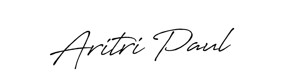 How to make Aritri Paul name signature. Use Antro_Vectra_Bolder style for creating short signs online. This is the latest handwritten sign. Aritri Paul signature style 7 images and pictures png