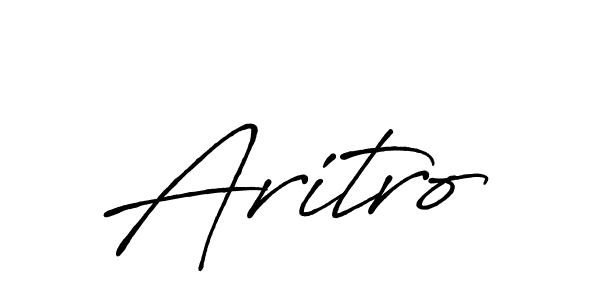 How to make Aritro signature? Antro_Vectra_Bolder is a professional autograph style. Create handwritten signature for Aritro name. Aritro signature style 7 images and pictures png