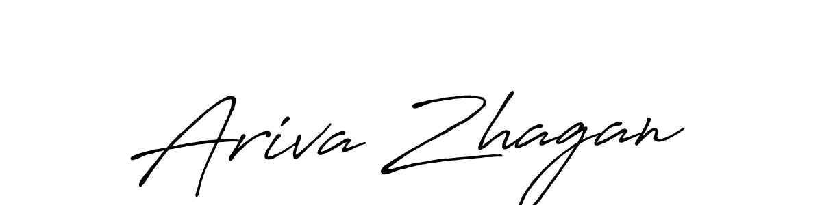 Use a signature maker to create a handwritten signature online. With this signature software, you can design (Antro_Vectra_Bolder) your own signature for name Ariva Zhagan. Ariva Zhagan signature style 7 images and pictures png