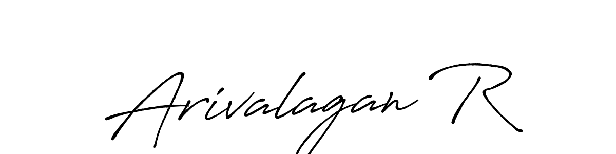 It looks lik you need a new signature style for name Arivalagan R. Design unique handwritten (Antro_Vectra_Bolder) signature with our free signature maker in just a few clicks. Arivalagan R signature style 7 images and pictures png
