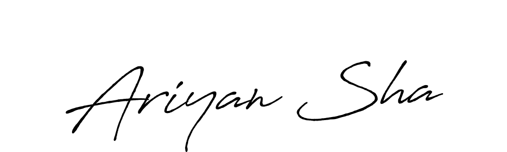 Design your own signature with our free online signature maker. With this signature software, you can create a handwritten (Antro_Vectra_Bolder) signature for name Ariyan Sha. Ariyan Sha signature style 7 images and pictures png