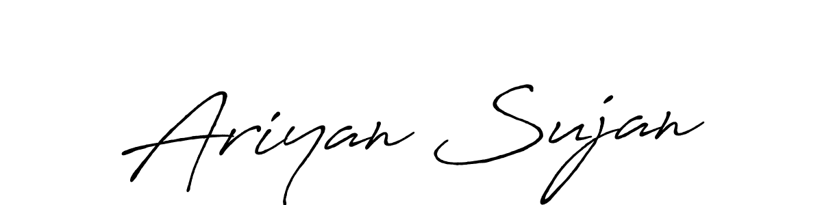 Make a beautiful signature design for name Ariyan Sujan. Use this online signature maker to create a handwritten signature for free. Ariyan Sujan signature style 7 images and pictures png