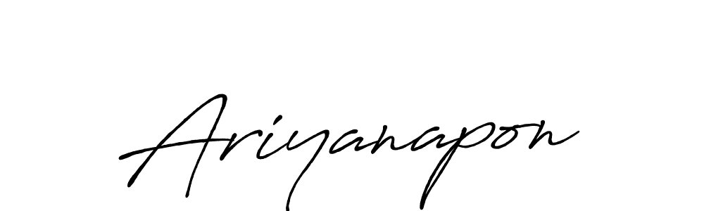 How to make Ariyanapon name signature. Use Antro_Vectra_Bolder style for creating short signs online. This is the latest handwritten sign. Ariyanapon signature style 7 images and pictures png