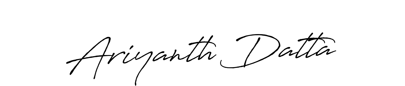Use a signature maker to create a handwritten signature online. With this signature software, you can design (Antro_Vectra_Bolder) your own signature for name Ariyanth Datta. Ariyanth Datta signature style 7 images and pictures png