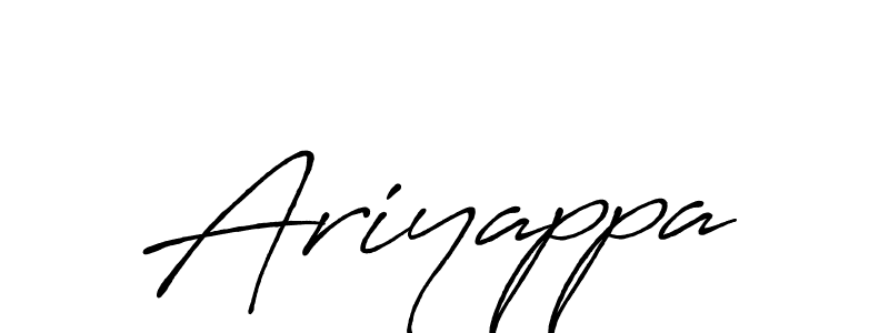 Also we have Ariyappa name is the best signature style. Create professional handwritten signature collection using Antro_Vectra_Bolder autograph style. Ariyappa signature style 7 images and pictures png