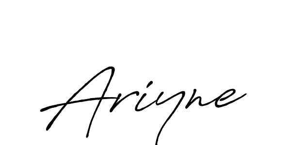 How to make Ariyne name signature. Use Antro_Vectra_Bolder style for creating short signs online. This is the latest handwritten sign. Ariyne signature style 7 images and pictures png