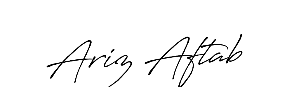 Make a beautiful signature design for name Ariz Aftab. Use this online signature maker to create a handwritten signature for free. Ariz Aftab signature style 7 images and pictures png