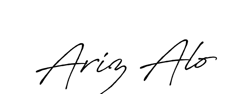 You should practise on your own different ways (Antro_Vectra_Bolder) to write your name (Ariz Alo) in signature. don't let someone else do it for you. Ariz Alo signature style 7 images and pictures png