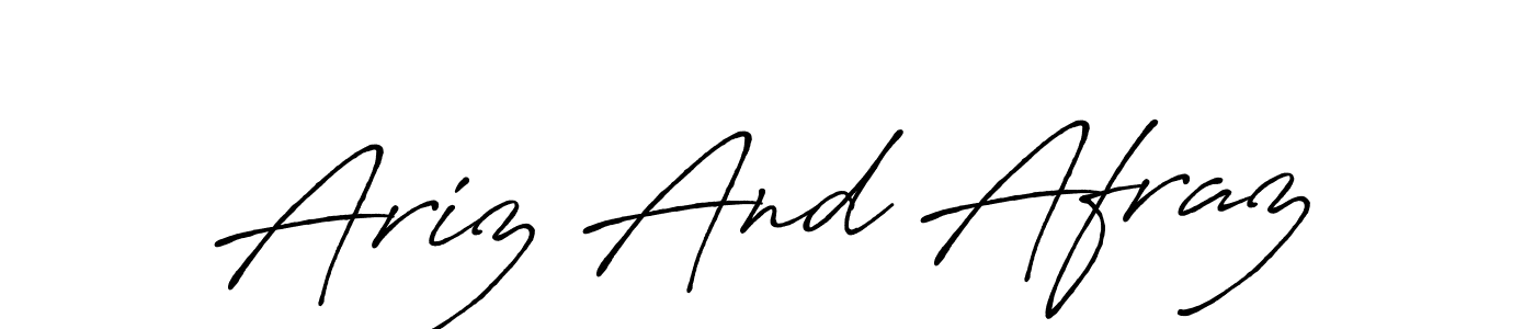 You can use this online signature creator to create a handwritten signature for the name Ariz And Afraz. This is the best online autograph maker. Ariz And Afraz signature style 7 images and pictures png