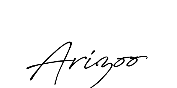 Arizoo stylish signature style. Best Handwritten Sign (Antro_Vectra_Bolder) for my name. Handwritten Signature Collection Ideas for my name Arizoo. Arizoo signature style 7 images and pictures png