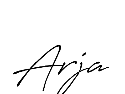 Also we have Arja name is the best signature style. Create professional handwritten signature collection using Antro_Vectra_Bolder autograph style. Arja signature style 7 images and pictures png