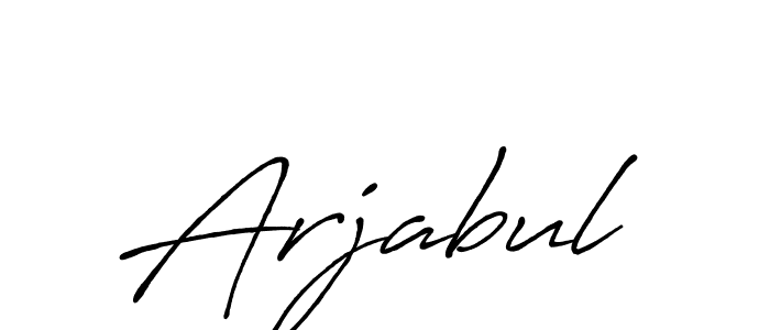 Make a beautiful signature design for name Arjabul. Use this online signature maker to create a handwritten signature for free. Arjabul signature style 7 images and pictures png