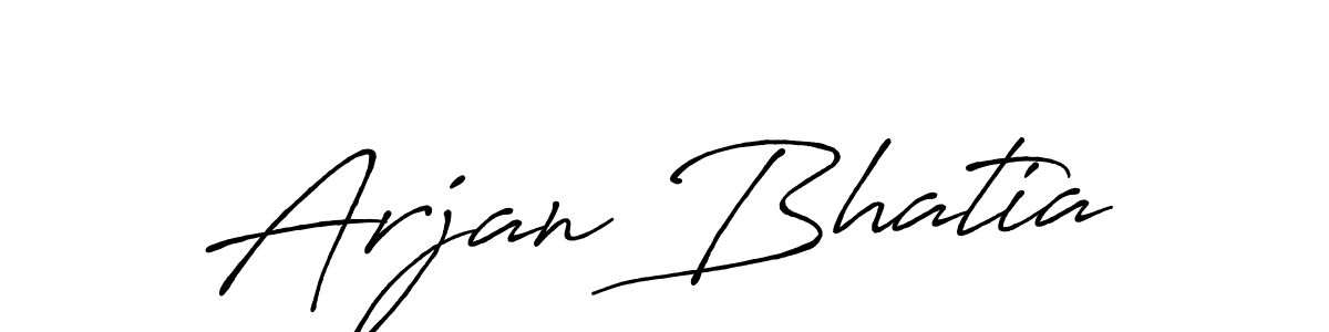 Design your own signature with our free online signature maker. With this signature software, you can create a handwritten (Antro_Vectra_Bolder) signature for name Arjan Bhatia. Arjan Bhatia signature style 7 images and pictures png