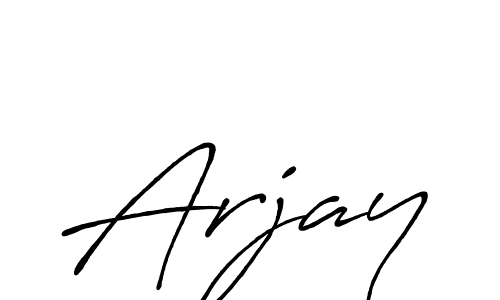 Design your own signature with our free online signature maker. With this signature software, you can create a handwritten (Antro_Vectra_Bolder) signature for name Arjay. Arjay signature style 7 images and pictures png