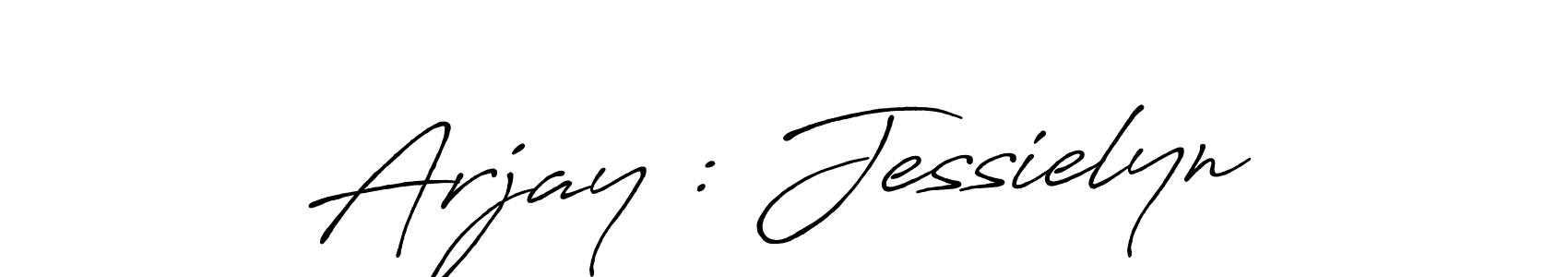 Design your own signature with our free online signature maker. With this signature software, you can create a handwritten (Antro_Vectra_Bolder) signature for name Arjay : Jessielyn. Arjay : Jessielyn signature style 7 images and pictures png