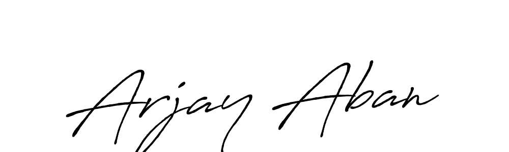 Create a beautiful signature design for name Arjay Aban. With this signature (Antro_Vectra_Bolder) fonts, you can make a handwritten signature for free. Arjay Aban signature style 7 images and pictures png
