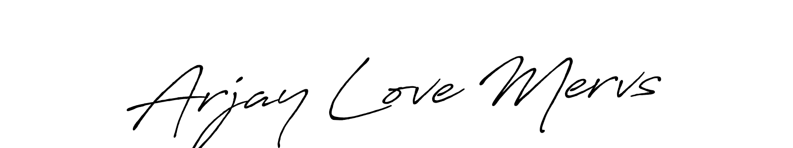 Also we have Arjay Love Mervs name is the best signature style. Create professional handwritten signature collection using Antro_Vectra_Bolder autograph style. Arjay Love Mervs signature style 7 images and pictures png