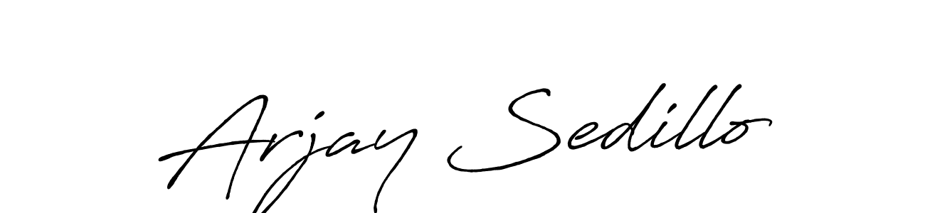 You should practise on your own different ways (Antro_Vectra_Bolder) to write your name (Arjay Sedillo) in signature. don't let someone else do it for you. Arjay Sedillo signature style 7 images and pictures png