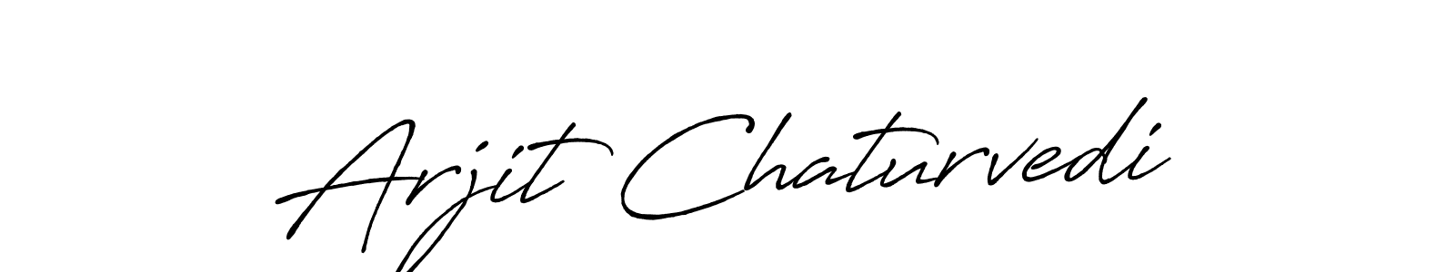 Create a beautiful signature design for name Arjit Chaturvedi. With this signature (Antro_Vectra_Bolder) fonts, you can make a handwritten signature for free. Arjit Chaturvedi signature style 7 images and pictures png