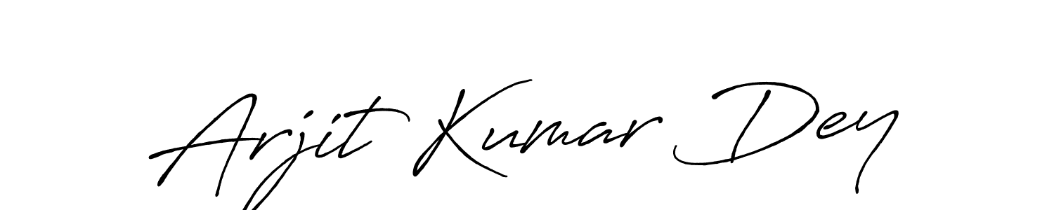 The best way (Antro_Vectra_Bolder) to make a short signature is to pick only two or three words in your name. The name Arjit Kumar Dey include a total of six letters. For converting this name. Arjit Kumar Dey signature style 7 images and pictures png