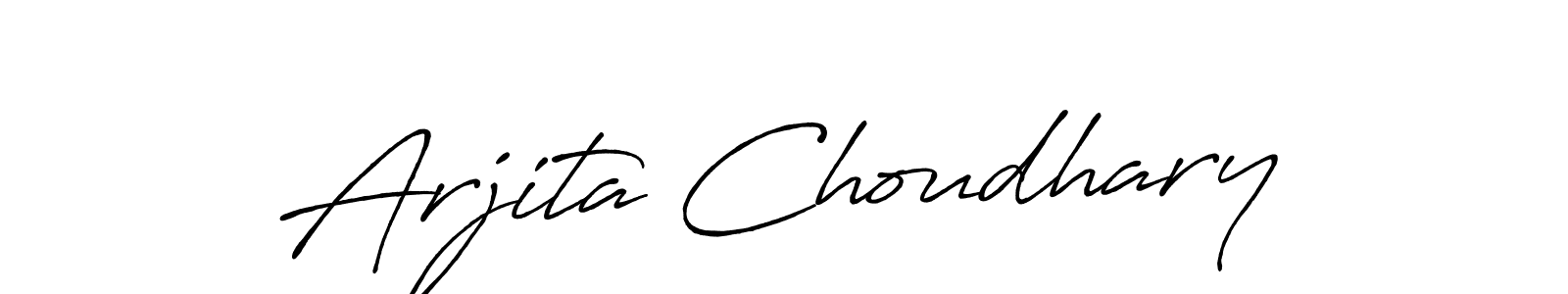 Use a signature maker to create a handwritten signature online. With this signature software, you can design (Antro_Vectra_Bolder) your own signature for name Arjita Choudhary. Arjita Choudhary signature style 7 images and pictures png