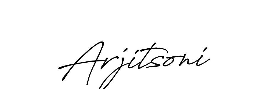 Antro_Vectra_Bolder is a professional signature style that is perfect for those who want to add a touch of class to their signature. It is also a great choice for those who want to make their signature more unique. Get Arjitsoni name to fancy signature for free. Arjitsoni signature style 7 images and pictures png