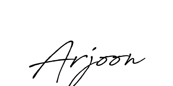 Create a beautiful signature design for name Arjoon. With this signature (Antro_Vectra_Bolder) fonts, you can make a handwritten signature for free. Arjoon signature style 7 images and pictures png