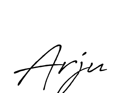 Make a beautiful signature design for name Arju. With this signature (Antro_Vectra_Bolder) style, you can create a handwritten signature for free. Arju signature style 7 images and pictures png