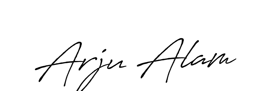 It looks lik you need a new signature style for name Arju Alam. Design unique handwritten (Antro_Vectra_Bolder) signature with our free signature maker in just a few clicks. Arju Alam signature style 7 images and pictures png